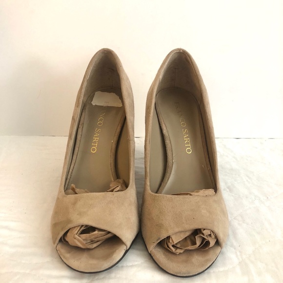 FRANCI SARTO SUEDE OPEN TOE PUMP (3-04232020) - Picture 2 of 7